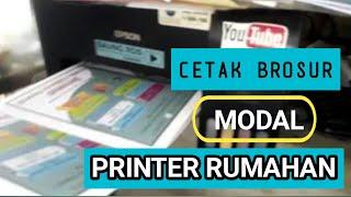 cara cetak brosur - menggunakan printer rumahan