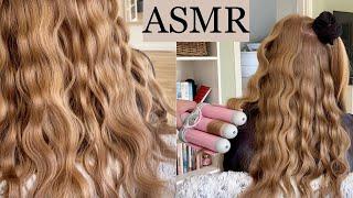 ASMR  Cute mermaid waves ‍️ hair styling hair brushing hair play spraying relax no talking