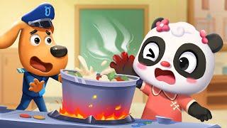 Dangerous Kitchen  Home Safety Cartoon  Police Cartoon  Sheriff Labrador  Kids Cartoon  BabyBus