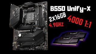 MSI B550 Unify-X Overclocks Ryzen 5 5600X Up To 4.9GHz & 32GB of RAM Up To 4000 11