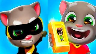 Talking tom gold  run Говорящий Том бег за золотом Злой Босс Енот нападает