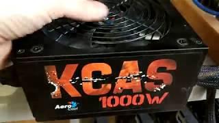 Сгорел блок питания Aerocool 1000w после 15 года майнинга.