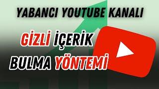 Yabancı Youtube Kanalı için Kategori Bulma Yöntemi  Youtube Kanalı Büyütmek