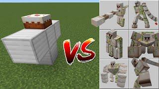 The CAKE  GOLEM vs ALL Iron Golems