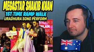AUSTRALIAN REACTION Megastar Shakib Khan  1st Time Ramp Walk  Toofan Uradhura Song Perform