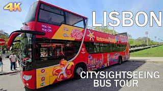 LISBON - CITY SIGHTSEEING BUS TOUR 2024 4K