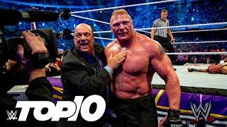 Brock Lesnar & Paul Heymans best moments WWE Top 10 Jan. 9 2022