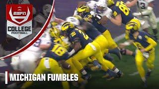 Michigan fumbles ball after having TD overturned by review  ESPN College Football