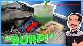 How to Bleed or BURP Air Out Of Your Engine Cooling System 2 WAYS #coolingsystem #overheating