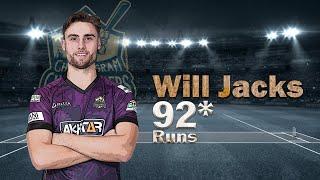 Will Jackss 92 Runs Against Sylhet Sunrisers  29th Match  Season 8  BBPL 2022