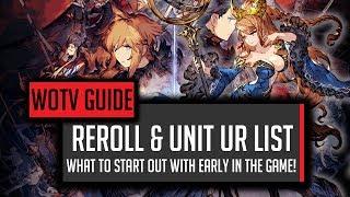 WOTV Reroll Guide Best Units & Vision Cards Starter Tier List - WOTV FFBE War of the Visions