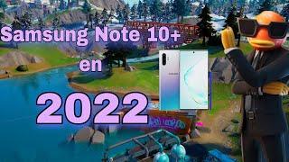 Jugando Fortnite Mobile en Samsung Note 10+ en 2022SnapDragon855