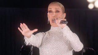 Paris 2024 - Celine Dion sings lHymne à lamour on the top of the Eiffel Tower