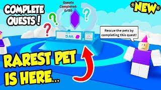 *NEW* PET ISLAND HAS THE RAREST PET IN HOT SAUCE SIMULATOR UPDATE Roblox