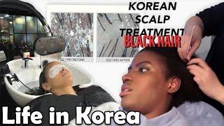 Korean Hair Salon with Afro 3B & 4C Hair  Scalp Treatment Vlog