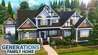 Massive Generations Family Home  The Sims 4 Speed Build