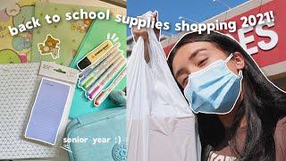 BACK TO SCHOOL SUPPLIES SHOPPING 2021 senior year shopping 