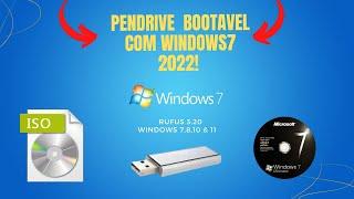 COMO CRIAR UM PENDRIVE BOOTÁVEL WINDOWS 7 TODAS EDIÇÕES 2023