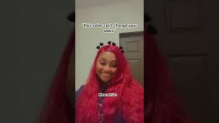 I ️ red hair #redhead #redhredh#smallyoutuber #blackyoutuber #content #myiajean #beforeandafter