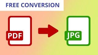 How to convert PDF to JPG for FREE  PDF to Image Conversion Tutorial