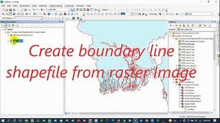 How to create boundary line shapefile from raster Image II Retrieve raster image to boundary polygon
