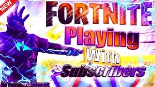 FORTNITE BATTLE ROYALEJoin and Play if you dare   PLAYING WITH SUBS  Giveaway at 5K #fortnite