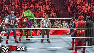 WWE 2K24 - Avengers vs. DC Superheroes Fight  Xbox One S Gameplay