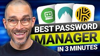 BEST Password Manager 2024 IN 3 MINUTES