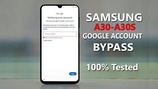 Samsung A30S Google account Bypass Samsung A30 A30S Frp Byasss 100% Working