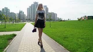 Blonde High Heels Walk  ASMR  Ant Crush