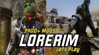 Lets Play Skyrim 2024  LoreRim  3400+ mods  Adventurer Struggles