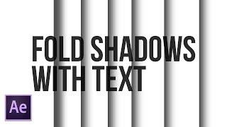 After Effects Tutorial Shadow Cuts for Titles - Motion Graphics