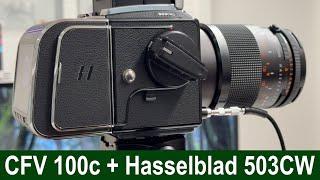 Hasselblad CFV 100c + Hasselblad 503CW  Digital Back + Medium Format Film Camera