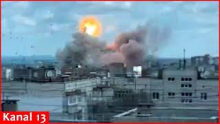 MOMENT Ukraine launched strikes on Luhansk city with ATACMS missiles