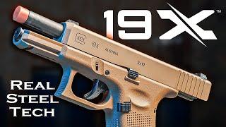 The airsoft pistol that most closely simulates a real gun the RST GLOCK 19X Steel Slide