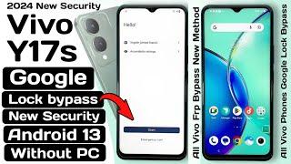 Vivo Y17s frp bypass android 13  Vivo Y17s V2310 Google Lock Bypass  Vivo Y17s Frp Bypass