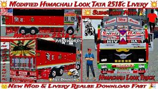  Modified Tata 2518c Livery  Himachali Look Tata 2518c mod  Bussid  Download Now 