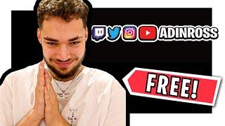 How to make Twitch social media overlay ADIN ROSS ISHOWSPEED