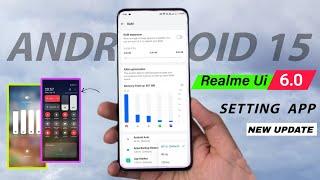 Realme Setting Apk New Update  Realme Ui 6.0 New Update Features Repair Mode New Notification panel