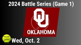 2024 Oct 2 - Softball - Oklahoma - 2024 Battle Series - Game 1 - 20241002