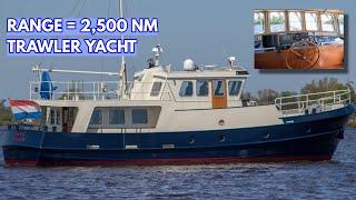 Rugged STEEL Liveaboard TRAWLER YACHT  Bekebrede Explorer 1800