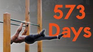 Straddle Front Lever In 573 Days