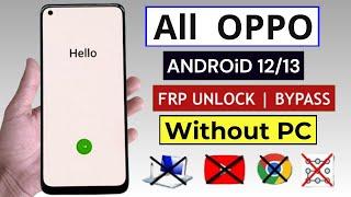 All Oppo Android 1213 Frp BypassUnlock Without PC  Google Account Bypass All Oppo