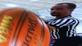 Referee catches basketball meme