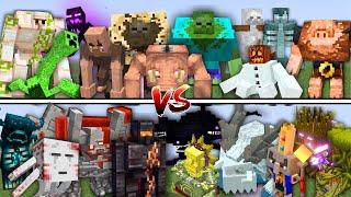 ULTIMATE MUTANT MOBS vs BOSSES in Minecraft Mob Battle