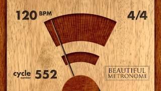 120 BPM 44 Wood Metronome HD