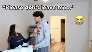 BREAK UP PRANK ON GIRLFRIEND *EMOTIONAL*