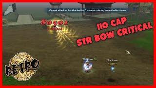  Retro Sro  110 CAP Full STR Bow Critical  Silkroad Online