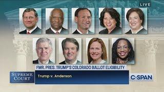 U.S. Supreme Court Oral Argument Former President Donald Trumps Colorado Ballot Eligibility