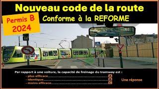 TEST Nouveau examen code de la route 2024 conforme à la nouvelle réforme  GRATUIT n° 71